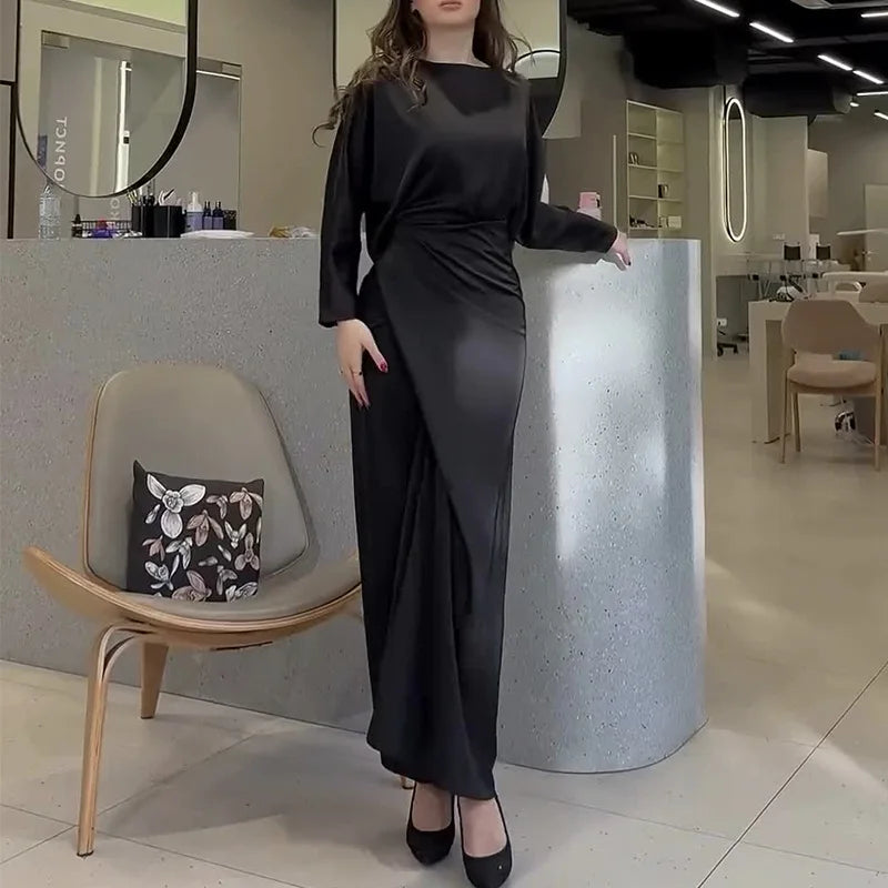 Satin Abaya 2 Piece Set