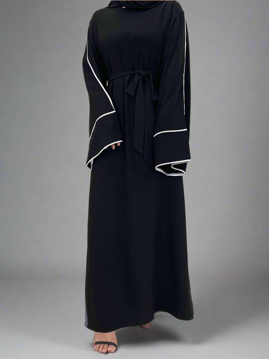 Urban Stripe: The Modern Modest Abaya