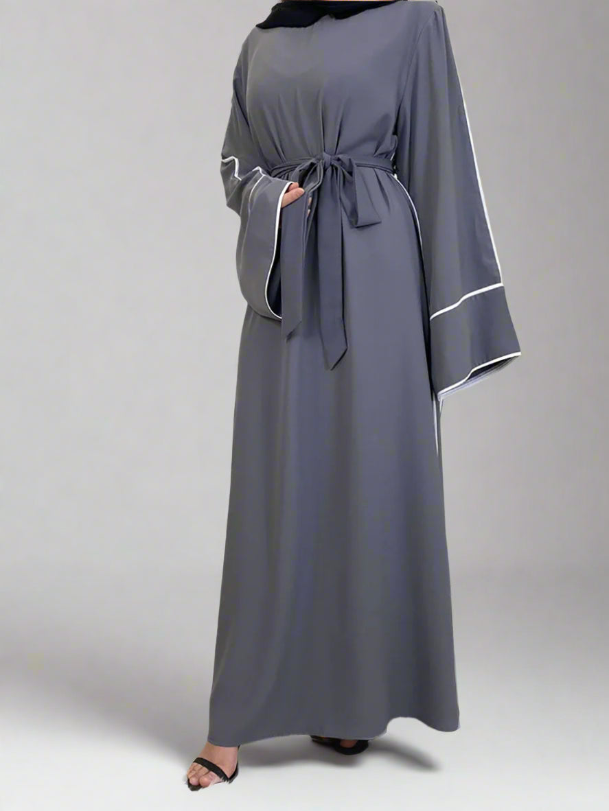 Urban Stripe: The Modern Modest Abaya