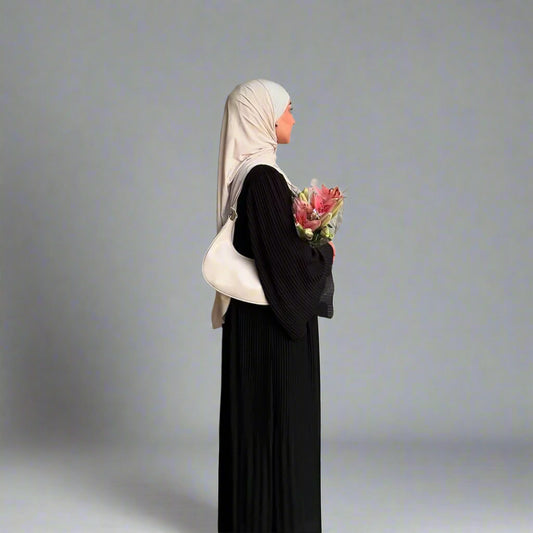 Pleated Flare Sleeve Abaya