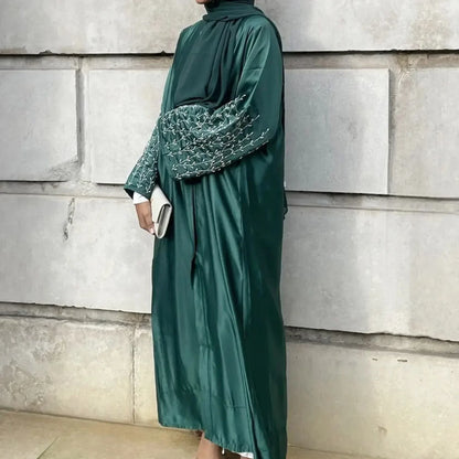 Two piece Open Abaya & Hijab