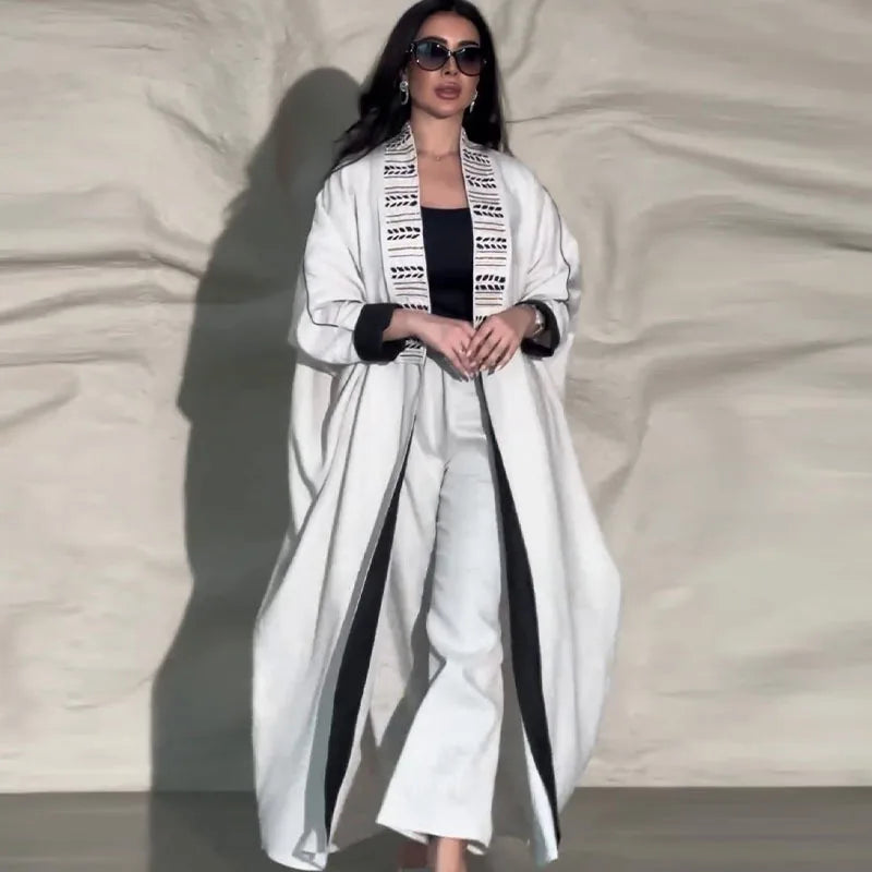 Eid Two-piece Open Abaya & Pant Set