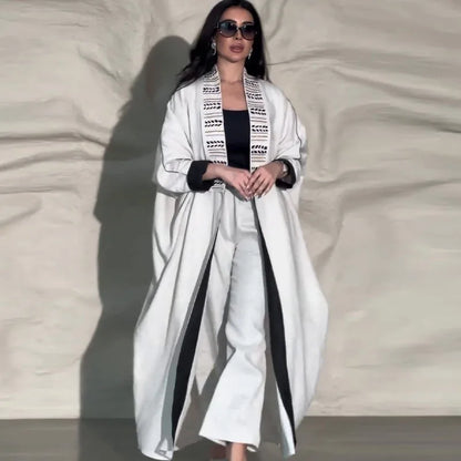 Eid Two-piece Open Abaya & Pant Set