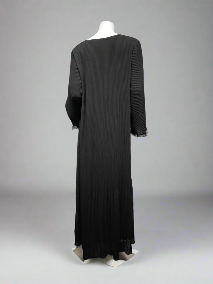 Pleated Flare Sleeve Abaya