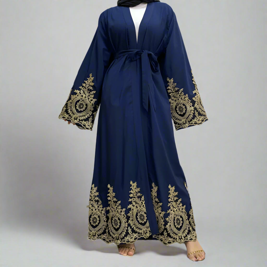 Gold Embroidery Abaya