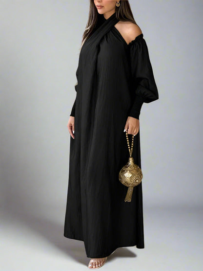 New Puff Sleeve Maxi Dress