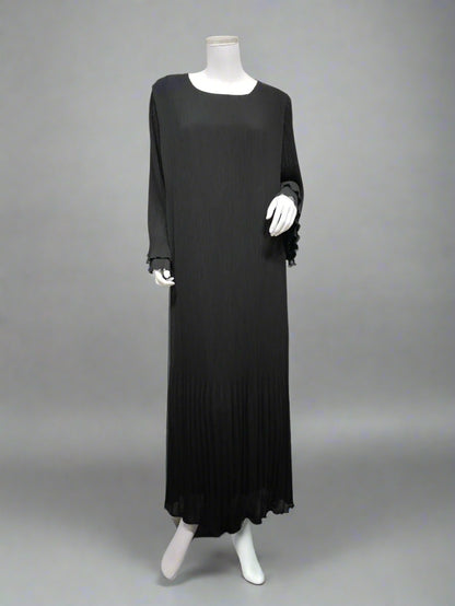 Pleated Flare Sleeve Abaya