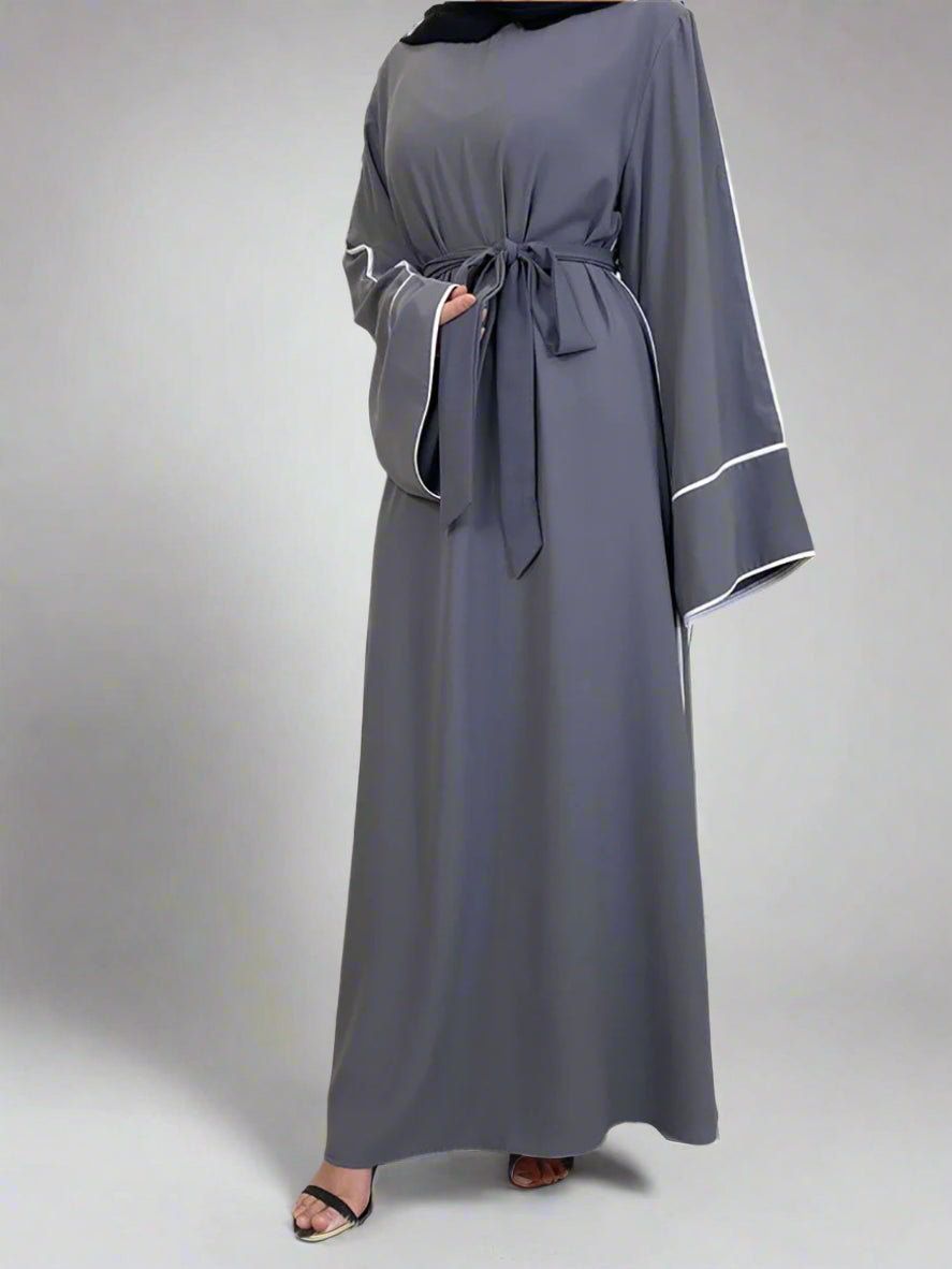 Urban Stripe: The Modern Modest Abaya