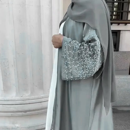 Two piece Open Abaya & Hijab